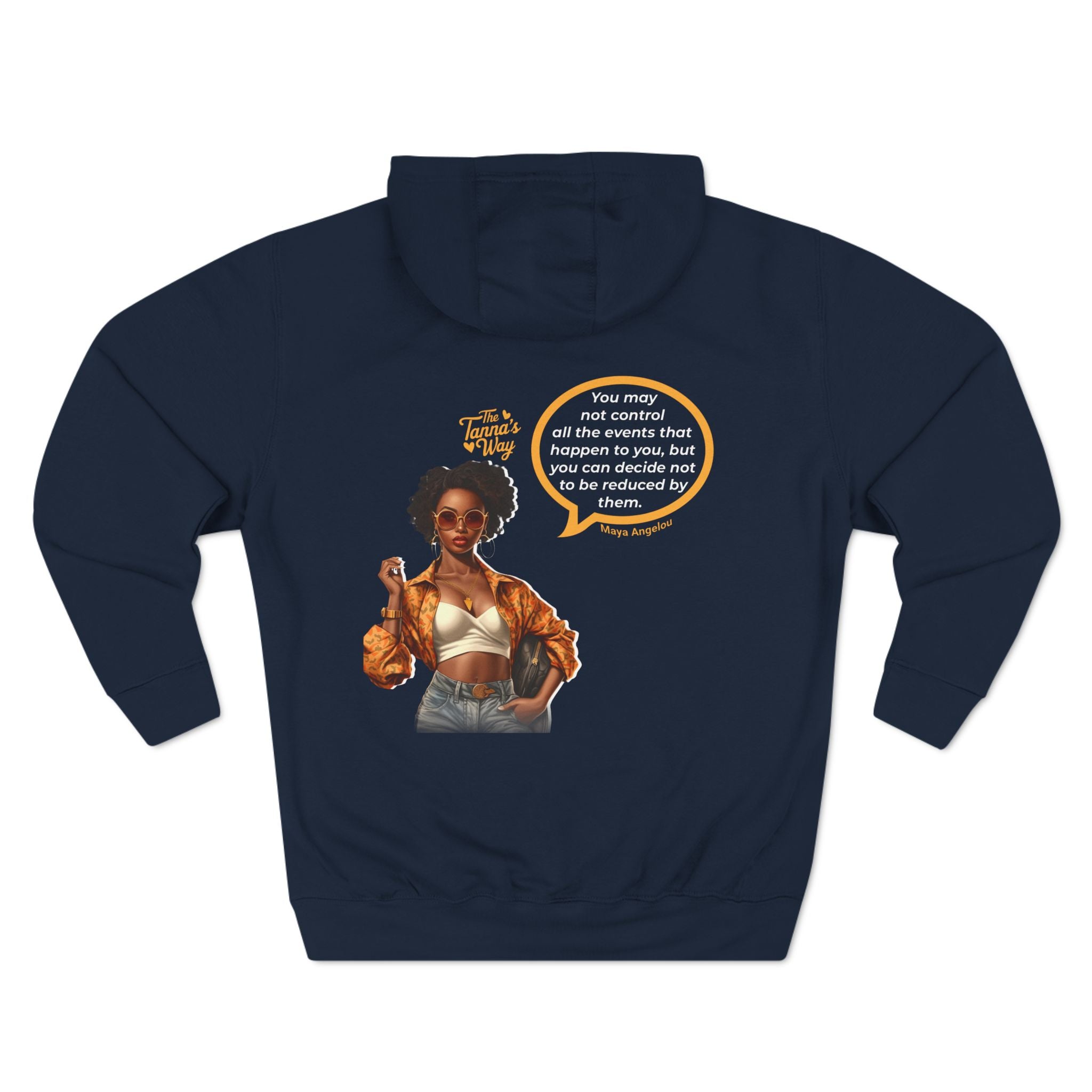 Maya Angelou | Three-Panel Fleece Hoodie